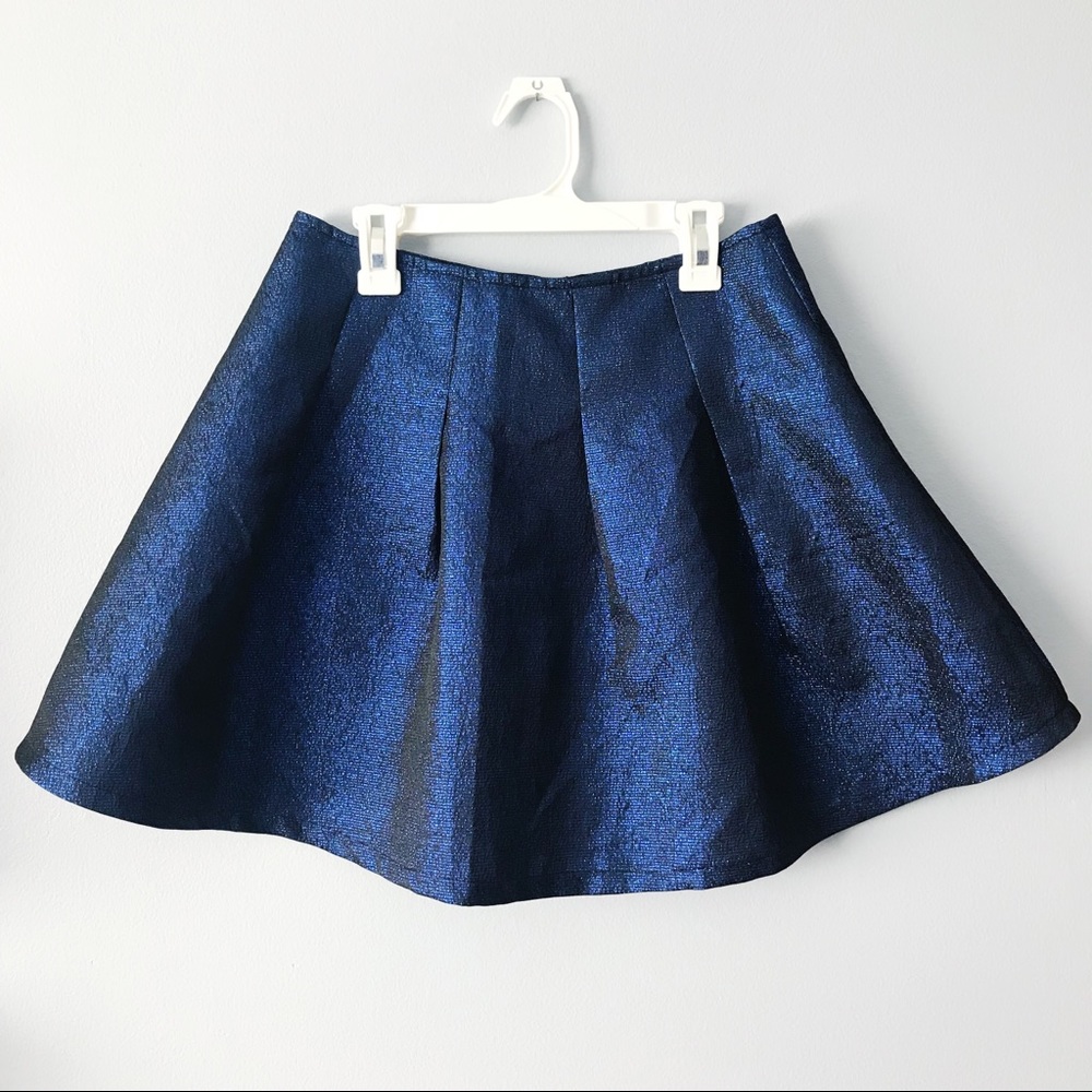 Francesca's Electric Blue Circle Skirt